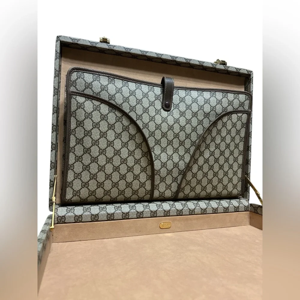 Vintage GUCCI GG briefcase attaché